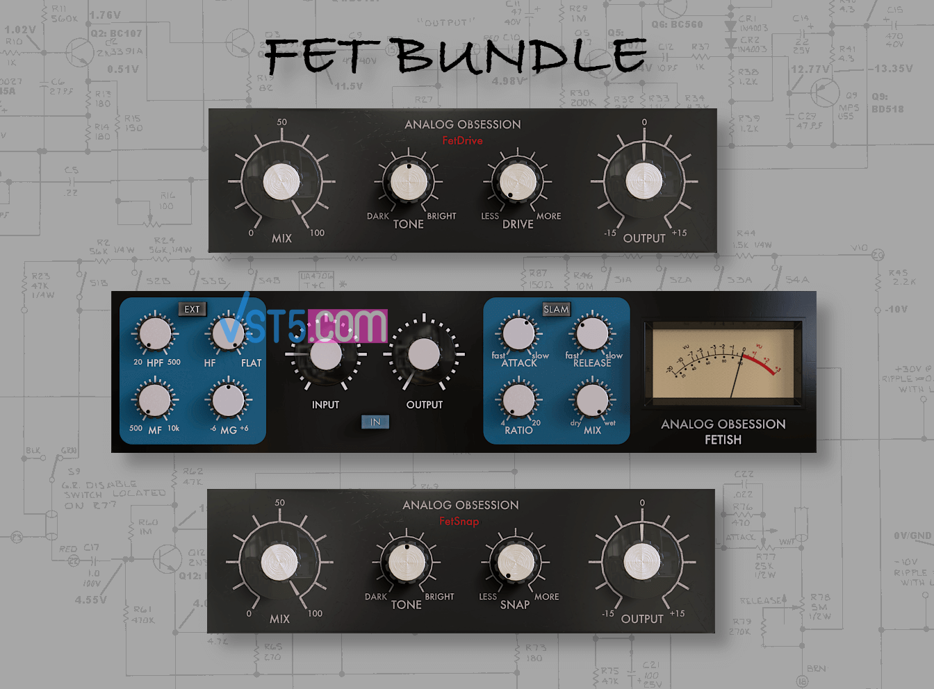 Analog Obsession Fet Bundle (FETISH_5.0、FetDrive_2.0 、FetSnap_2.0) [Free]-VST5-娱乐音频资源分享平台