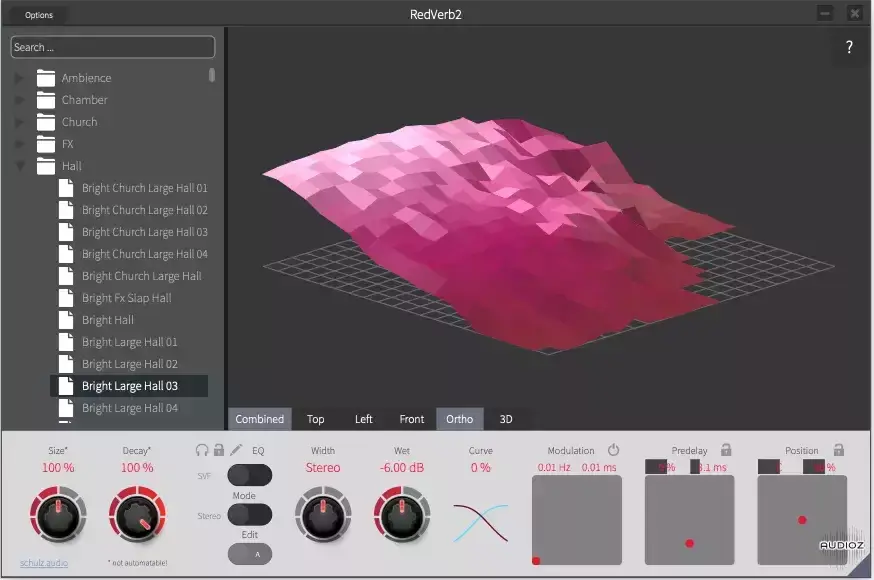 schulz audio RedVerb v2.1.2147 CE – VR-VST5-娱乐音频资源分享平台