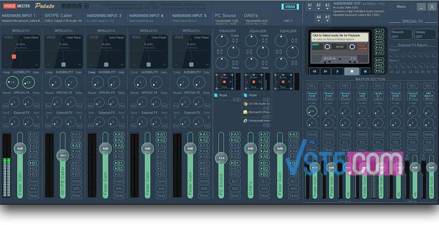 VB Audio Voicemeeter Potato v3.1.1.9-BTCR-VST5-娱乐音频资源分享平台